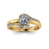 0.62ct Round Diamond Gold Engagement Ring - 03US62